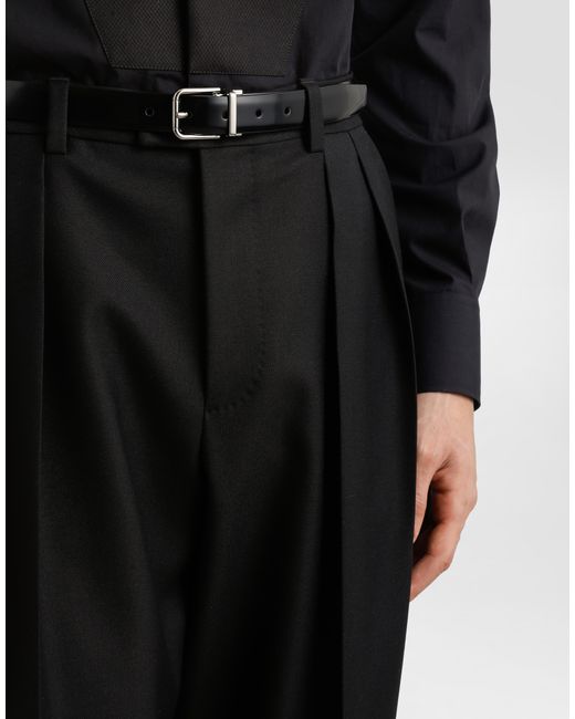 Dolce & Gabbana Black Pantalone for men