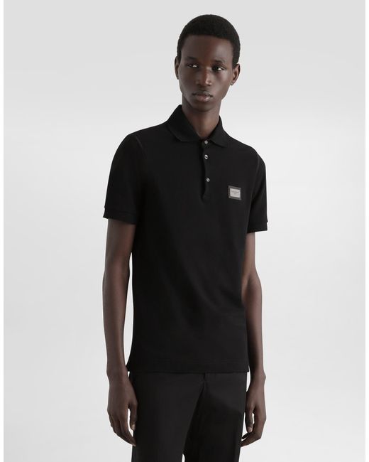 Dolce & Gabbana Black Polo M/C for men