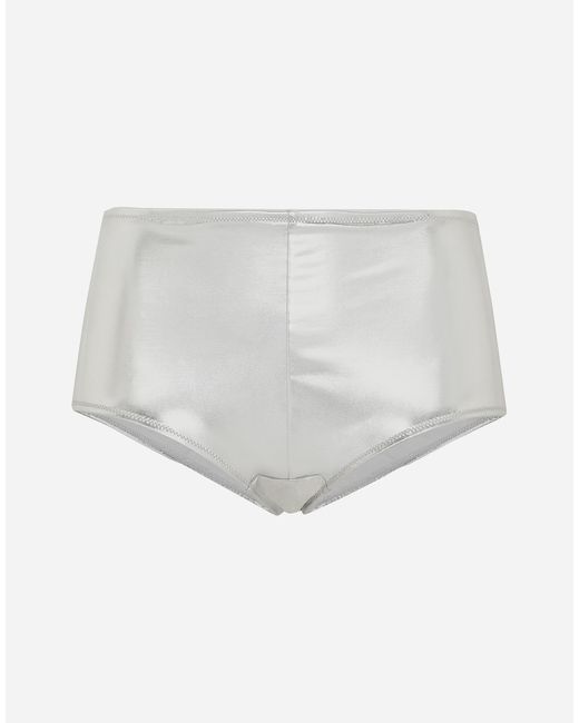 Dolce & Gabbana キュロット ローライズ ラミネートジャージー White