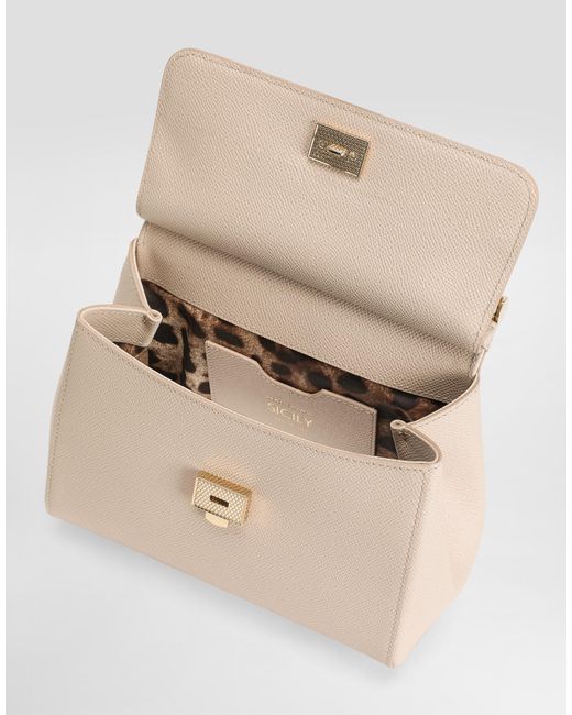 Sac À Main Sicily Moyen Format Dolce & Gabbana en coloris Natural