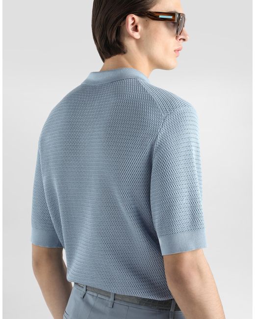 Dolce & Gabbana Blue Polo M/C for men