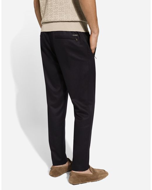 メンズ Dolce & Gabbana Wool Jogging Pants Blue