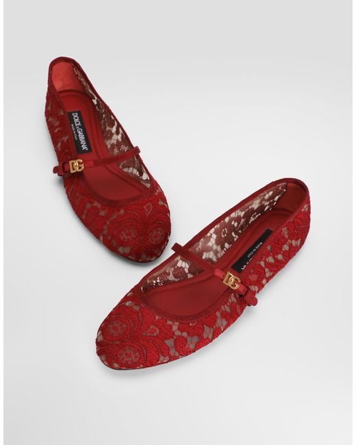 Dolce & Gabbana Red Ballerina