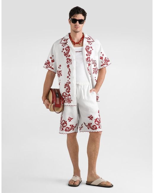 Dolce & Gabbana White Pantalone for men