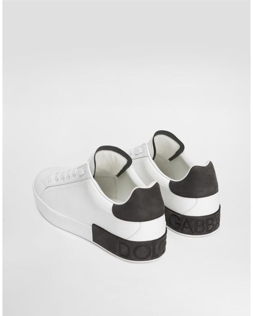 Dolce & Gabbana Multicolor Portofino Light Calfskin Sneakers for men