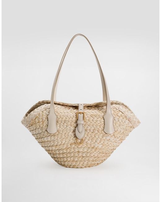 送料関税込【Dolce & Gabbana】CAPRI BAG カプリバッグ Dolce & Gabbana Coffa Capri Bag in Natural | Lyst