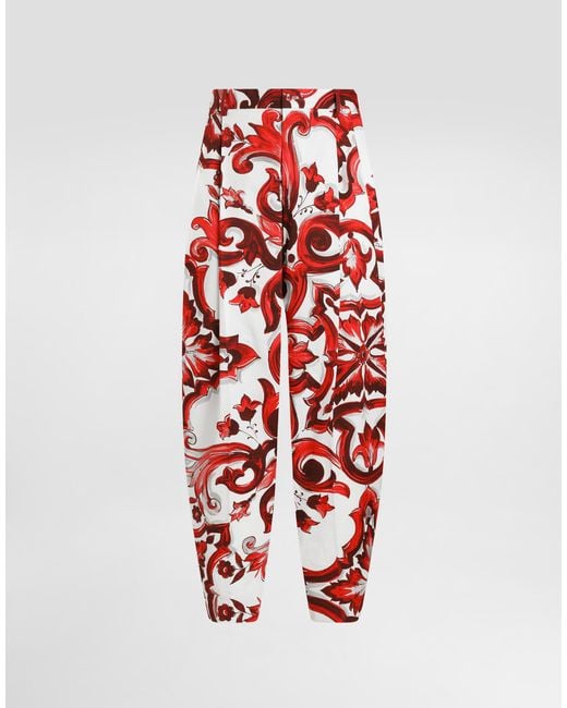 Dolce & Gabbana Red Pantalone for men