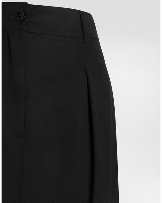 Dolce & Gabbana Black Rock Aus Bi-Elastischem Twill