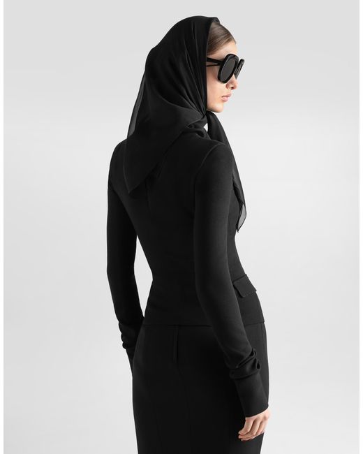 Dolce & Gabbana Black Wool Jacket