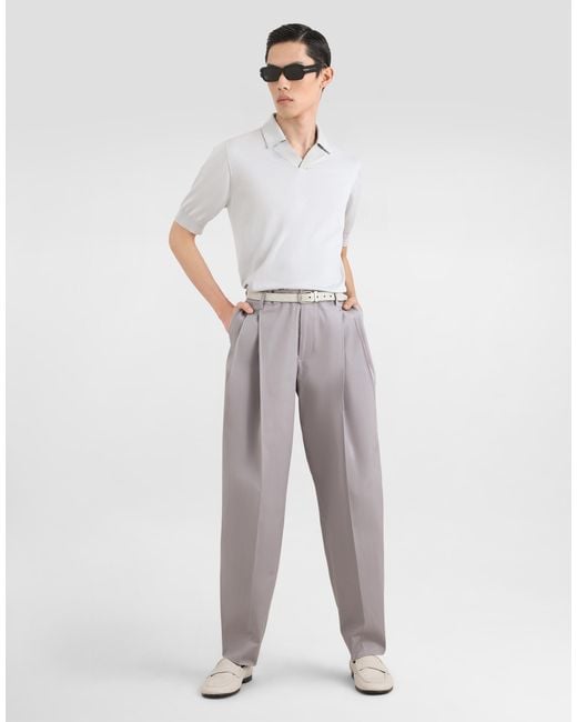 Dolce & Gabbana White Polo M/Corta for men