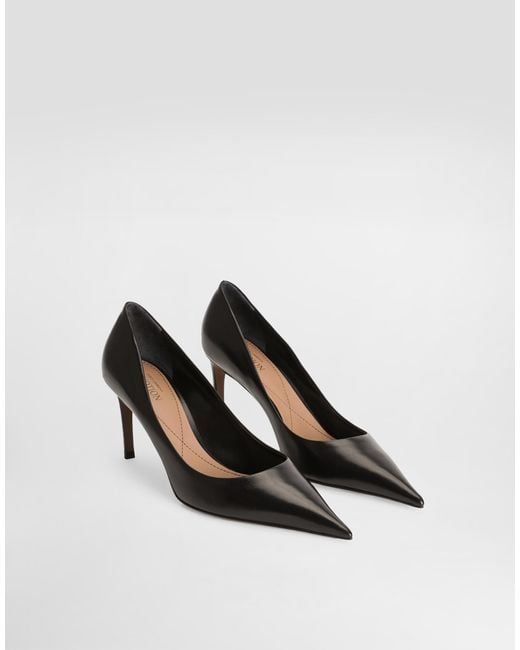 Dolce & Gabbana White Devotion Calfskin Pumps
