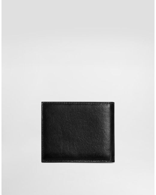 Dolce & Gabbana Black Tempesta Calfskin Wallet for men