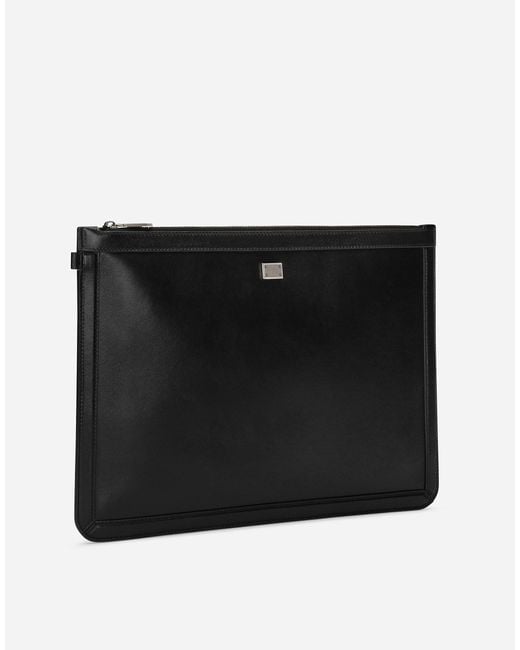 Pouch Grande di Dolce & Gabbana in Black da Uomo