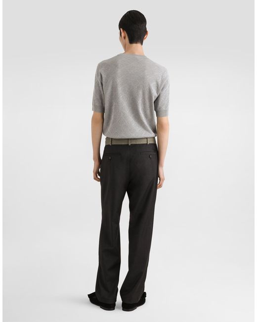 Silk Pullover Dolce & Gabbana de hombre de color Gray