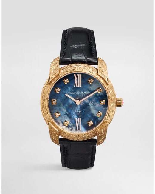 Dolce & Gabbana Blue Dg7 Gattopardo Watch