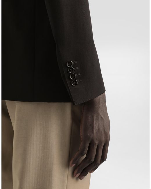 Dolce & Gabbana Black Single-Breasted Sicilia Light Jacket for men