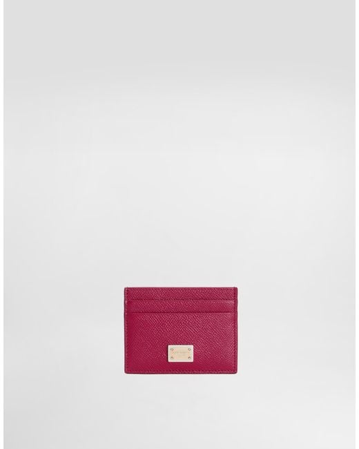 Dolce & Gabbana Pink Card Holder With Tag