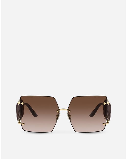 Foundation sunglasses Dolce & Gabbana en coloris Metallic