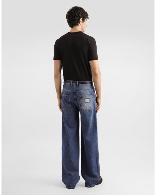 Dolce & Gabbana Heraldic Patch T-Shirt in Black für Herren