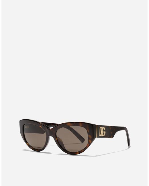 Dolce & Gabbana Gray Dg Crossed Sunglasses