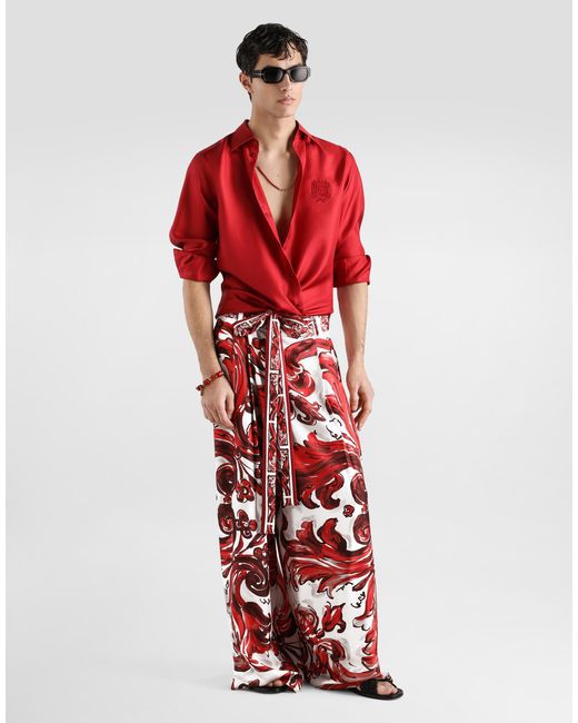 Dolce & Gabbana Red Camicia for men