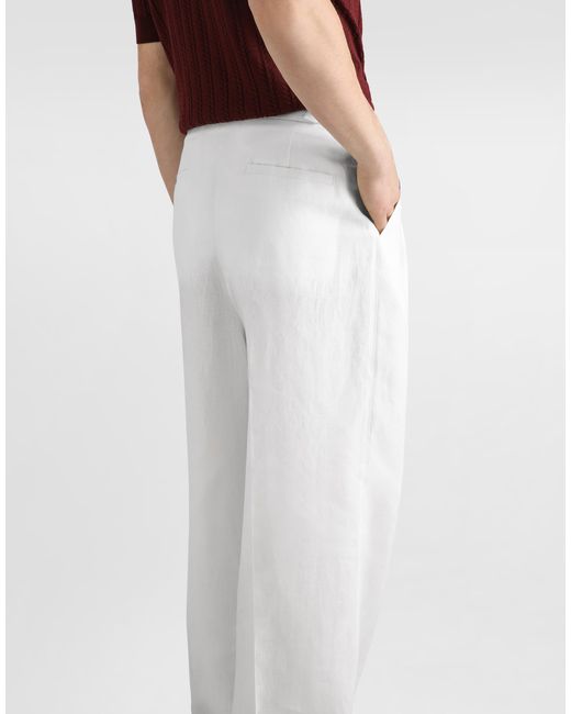 Dolce & Gabbana White Pantalone for men
