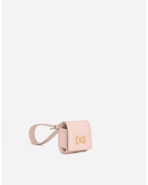Dolce & Gabbana Logo Plaque AirPods Case - Pink