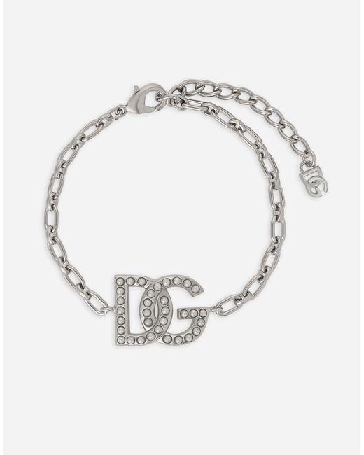 Dolce & Gabbana Gliederarmband Mit Dg-Logo in White für Herren