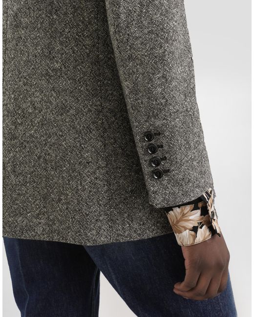 Dolce & Gabbana Gray Single-Breasted Jacket