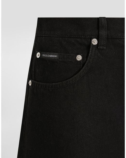 Dolce & Gabbana Black 5-Pocket Denim Trousers
