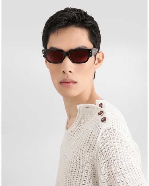 Dolce & Gabbana White Girocollo Con Botton for men