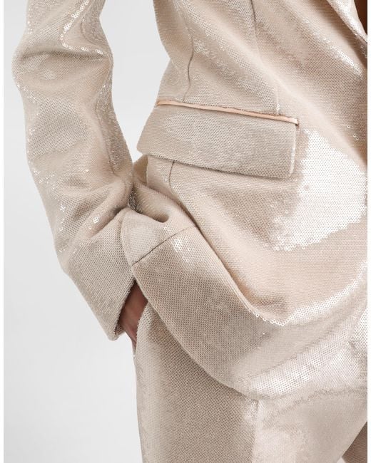 Single-Breasted Sicilia Light Jacket With Sequins Dolce & Gabbana de hombre de color Natural