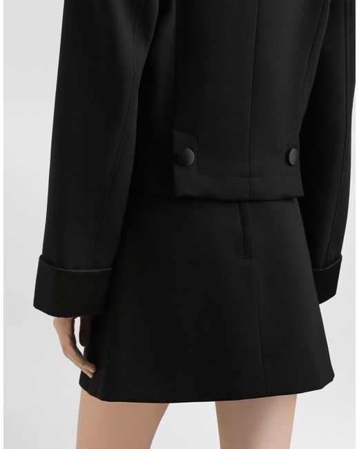 Chaqueta De Botonadura Doble De Lana Dolce & Gabbana de color Black