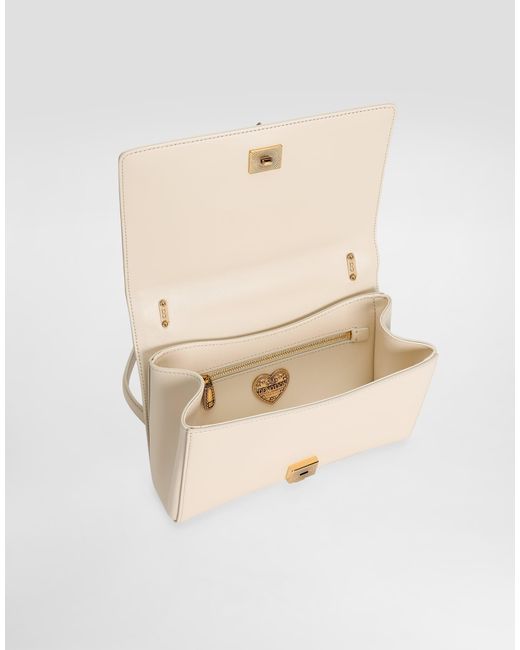 Dolce & Gabbana Natural Medium Devotion Shoulder Bag