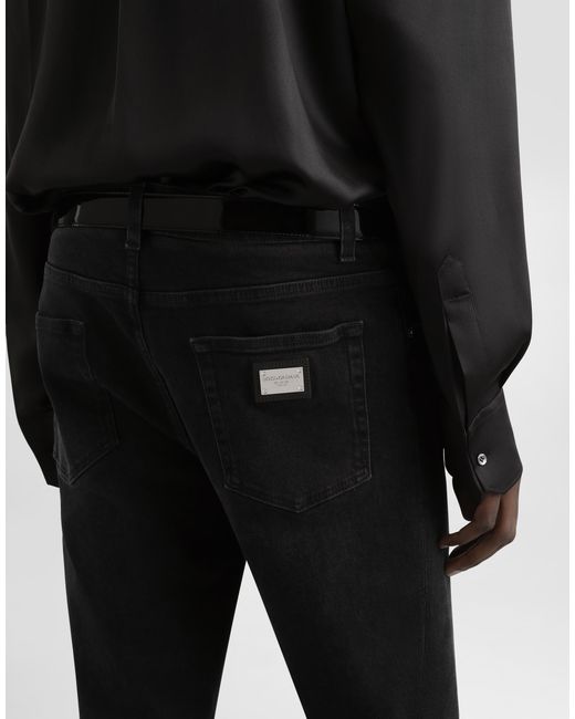 Dolce & Gabbana Black Pantalone for men