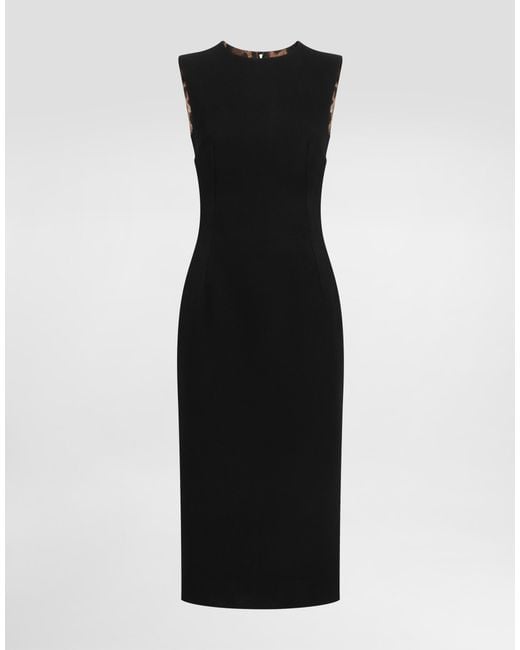 Dolce & Gabbana Black Kleid Aus Wolle