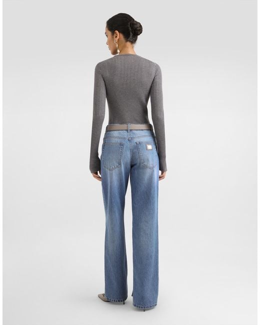 Dolce & Gabbana Blue 5-Pocket Denim Trousers