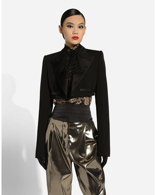 Dolce & Gabbana Black Spencer Tuxedo Jacket