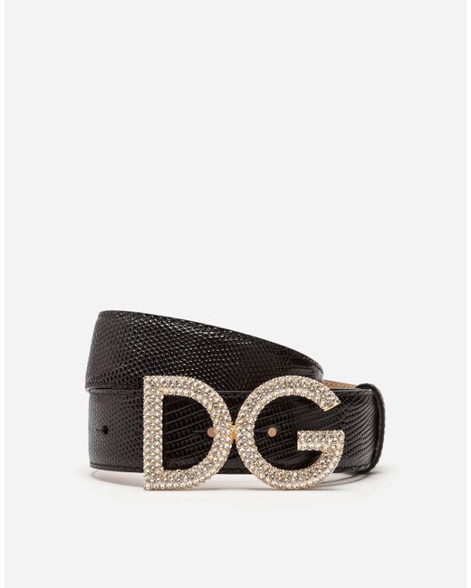 dolce and gabbana leather belt
