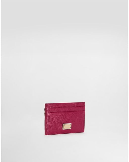 Dolce & Gabbana Pink Card Holder With Tag