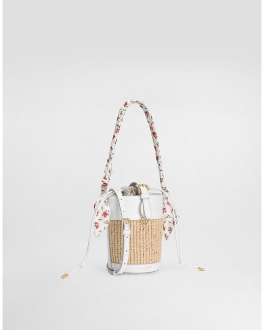 Dolce & Gabbana White Capri Bucket Bag