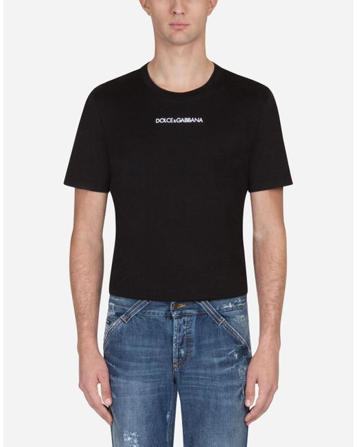 mens black dolce and gabbana t shirt