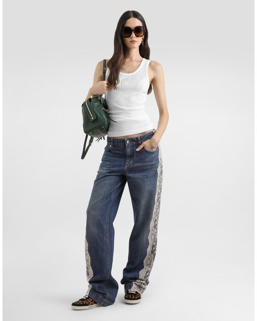Dolce & Gabbana Blue 5-Pocket Denim Trousers