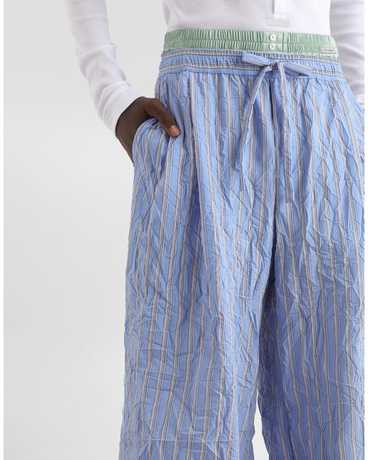 Dolce & Gabbana Blue Viscose Vanity Trousers for men