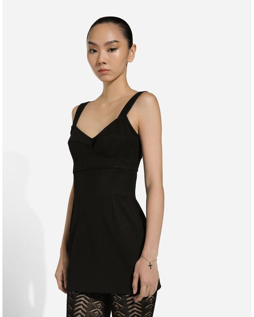 Pulsera De Cadena Con Colgantes De Cruz De Strass Dolce & Gabbana de color White