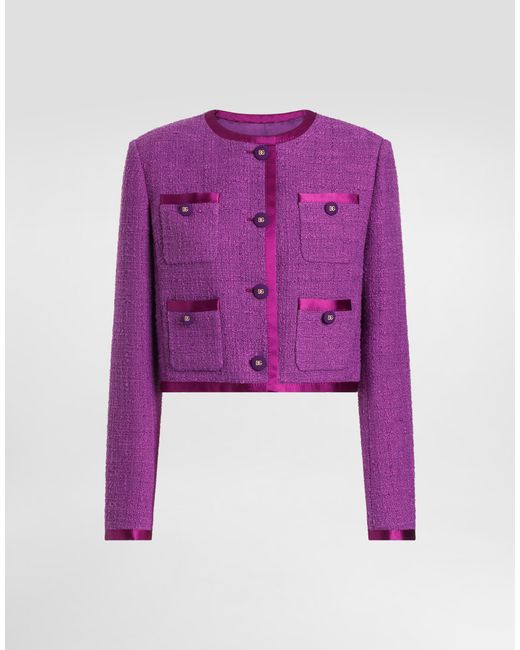 Dolce & Gabbana レディース パープル Single-Breasted Jacket