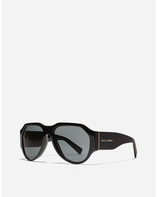 メンズ Dolce & Gabbana Lusso Sartoriale Sunglasses Black