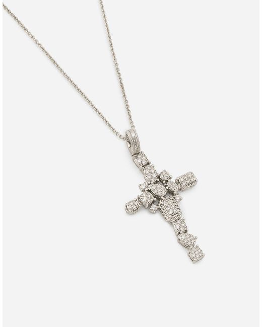 Dolce & Gabbana イージーダイアモンド イヤリング 18Kホワイトゴールド パヴェダイアモンド White