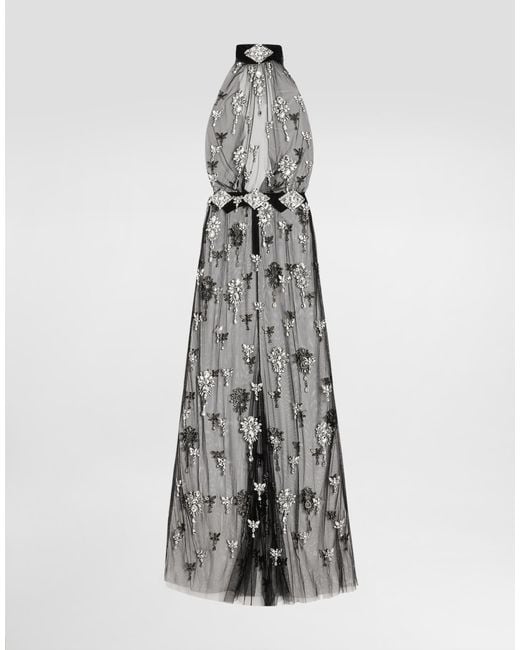 Long Dress Dolce & Gabbana en coloris Black