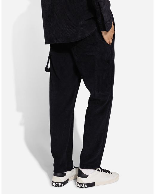 メンズ Dolce & Gabbana Corduroy Pants Blue